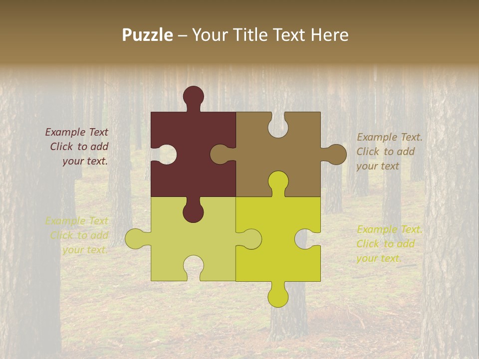 Pine Timber Spring PowerPoint Template