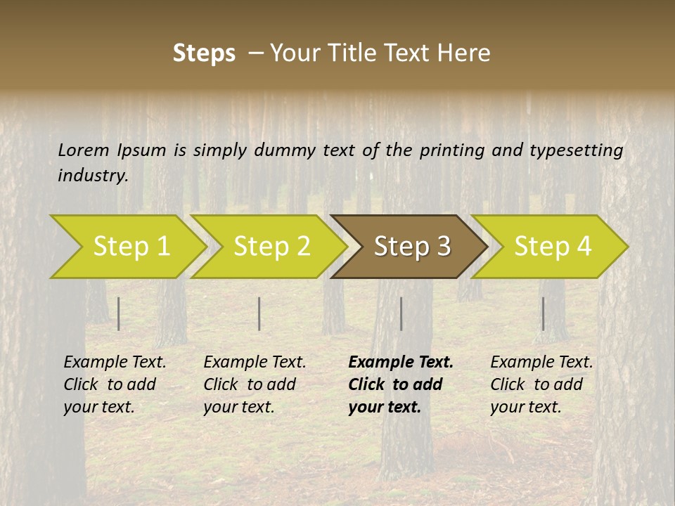 Pine Timber Spring PowerPoint Template