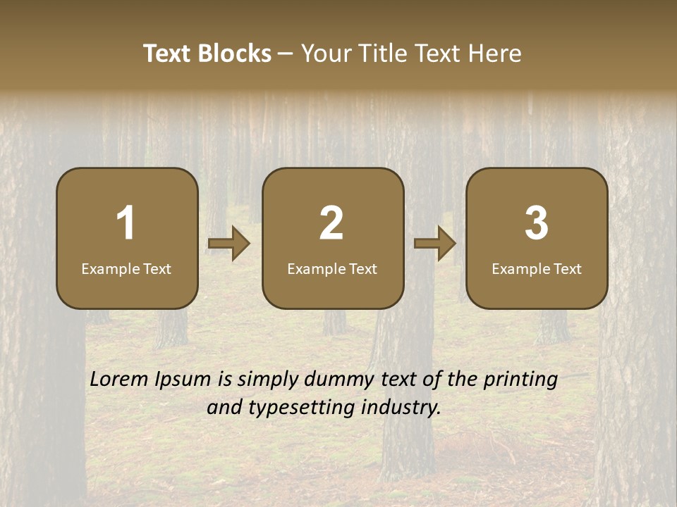 Pine Timber Spring PowerPoint Template
