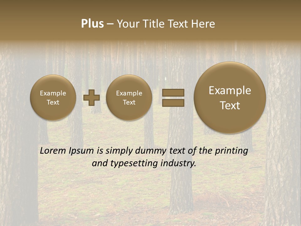 Pine Timber Spring PowerPoint Template