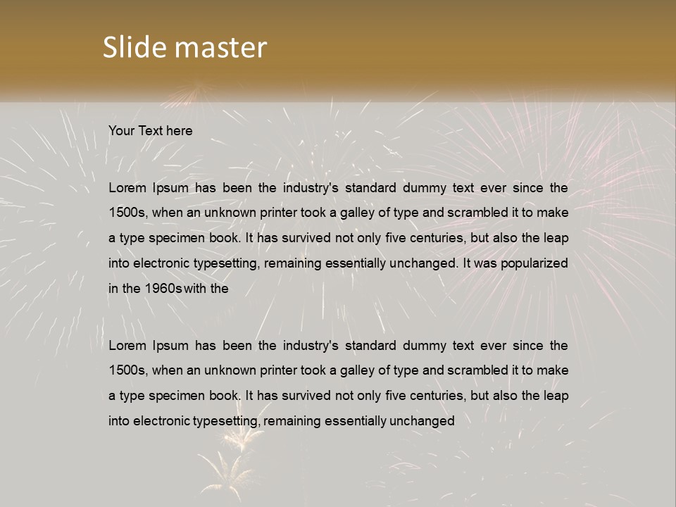 Explosion Rockets Fireballs PowerPoint Template