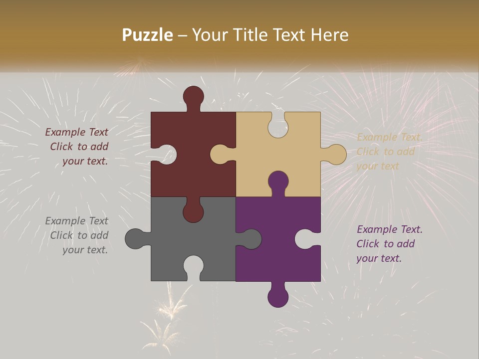 Explosion Rockets Fireballs PowerPoint Template