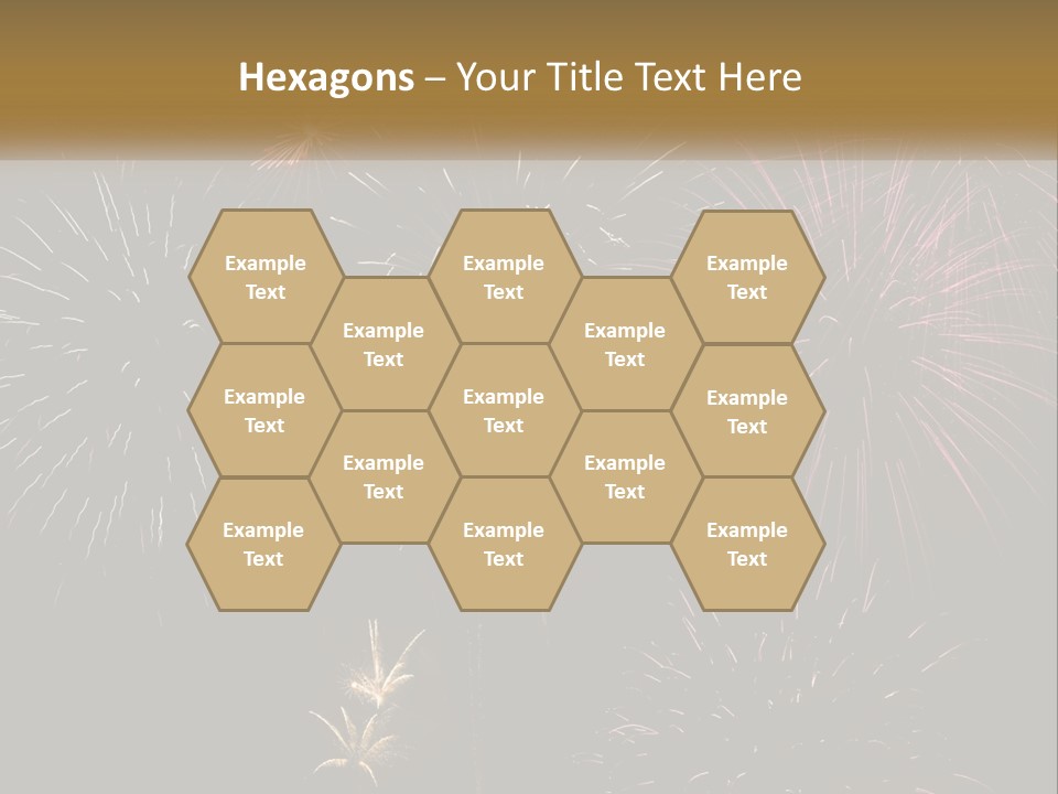 Explosion Rockets Fireballs PowerPoint Template