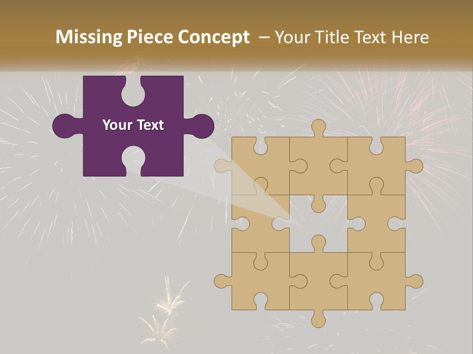 Explosion Rockets Fireballs PowerPoint Template