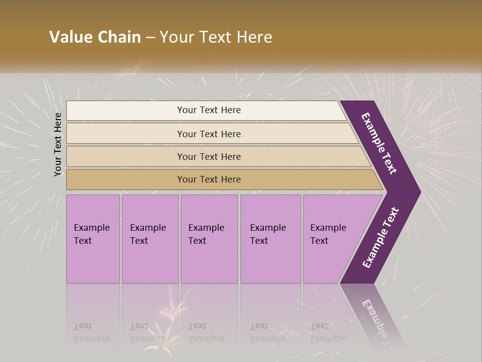 Explosion Rockets Fireballs PowerPoint Template