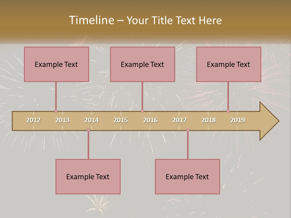 Explosion Rockets Fireballs PowerPoint Template