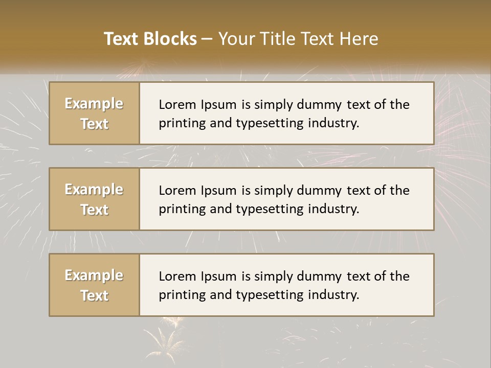Explosion Rockets Fireballs PowerPoint Template