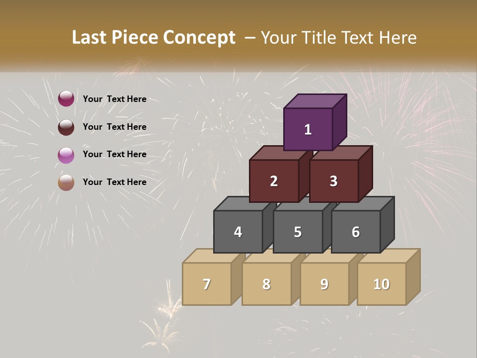 Explosion Rockets Fireballs PowerPoint Template