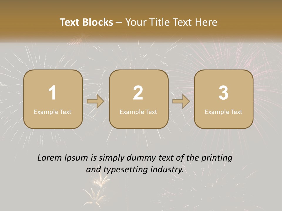 Explosion Rockets Fireballs PowerPoint Template