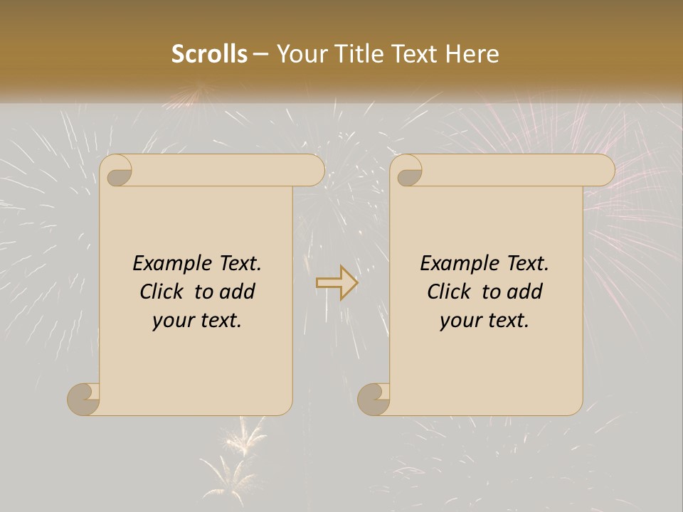 Explosion Rockets Fireballs PowerPoint Template