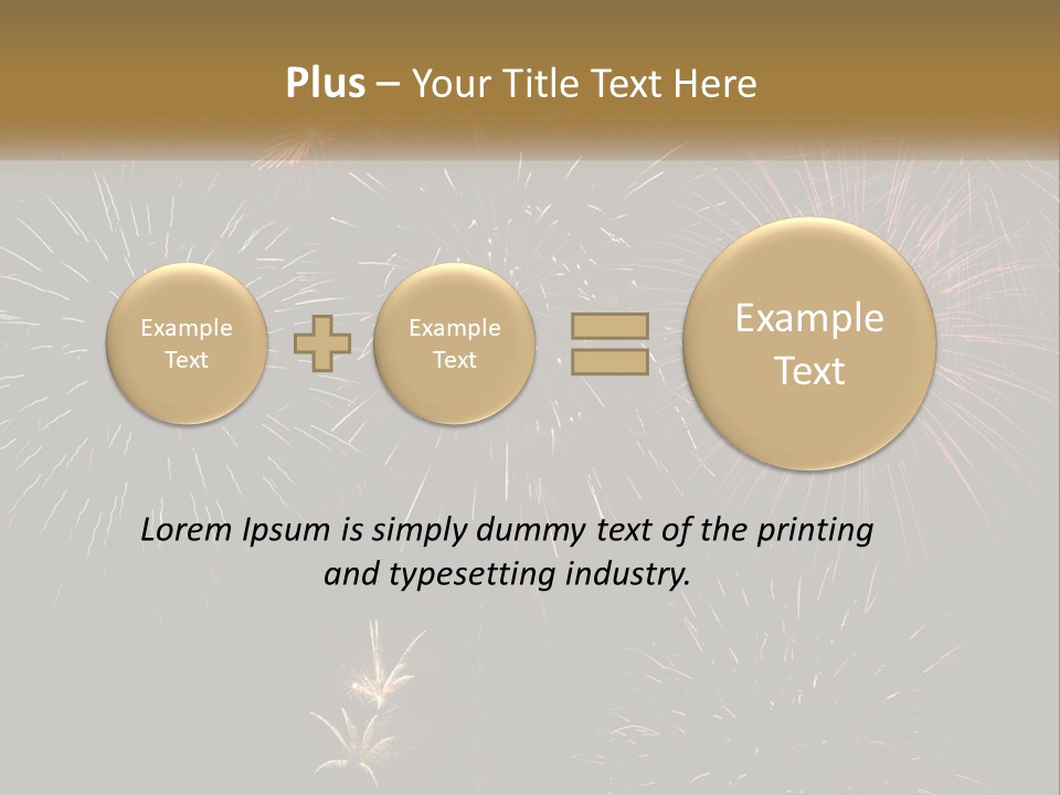 Explosion Rockets Fireballs PowerPoint Template