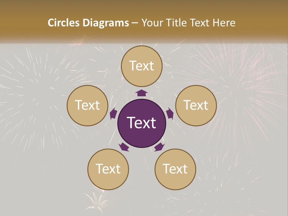 Explosion Rockets Fireballs PowerPoint Template