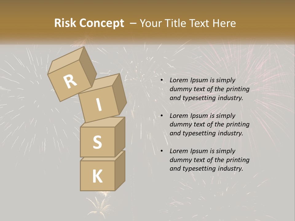 Explosion Rockets Fireballs PowerPoint Template