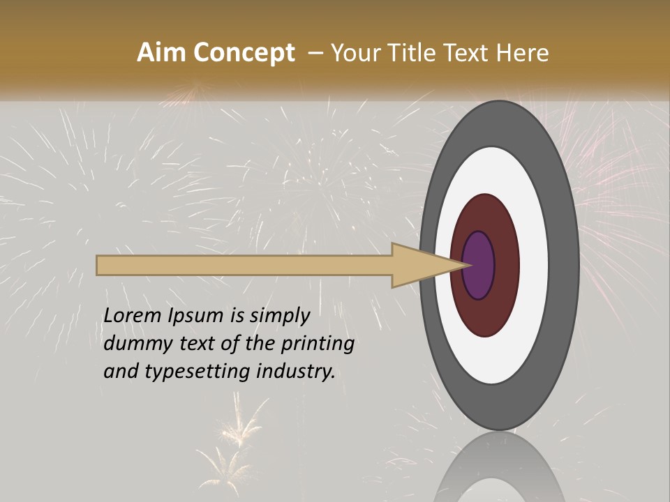 Explosion Rockets Fireballs PowerPoint Template