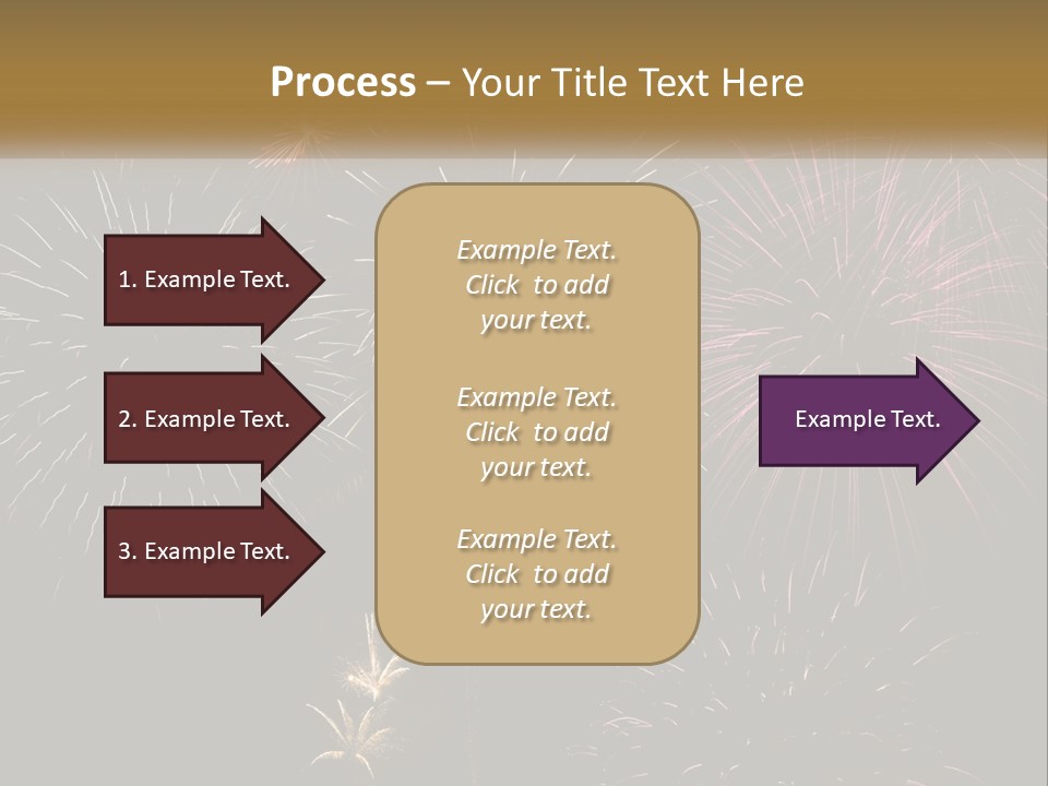 Explosion Rockets Fireballs PowerPoint Template