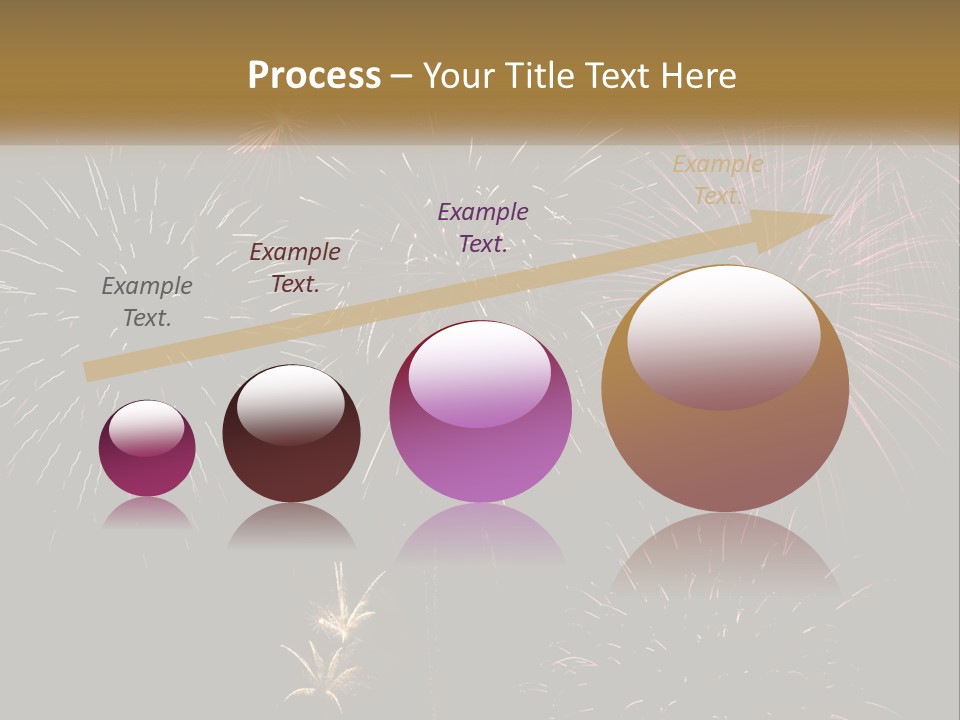 Explosion Rockets Fireballs PowerPoint Template