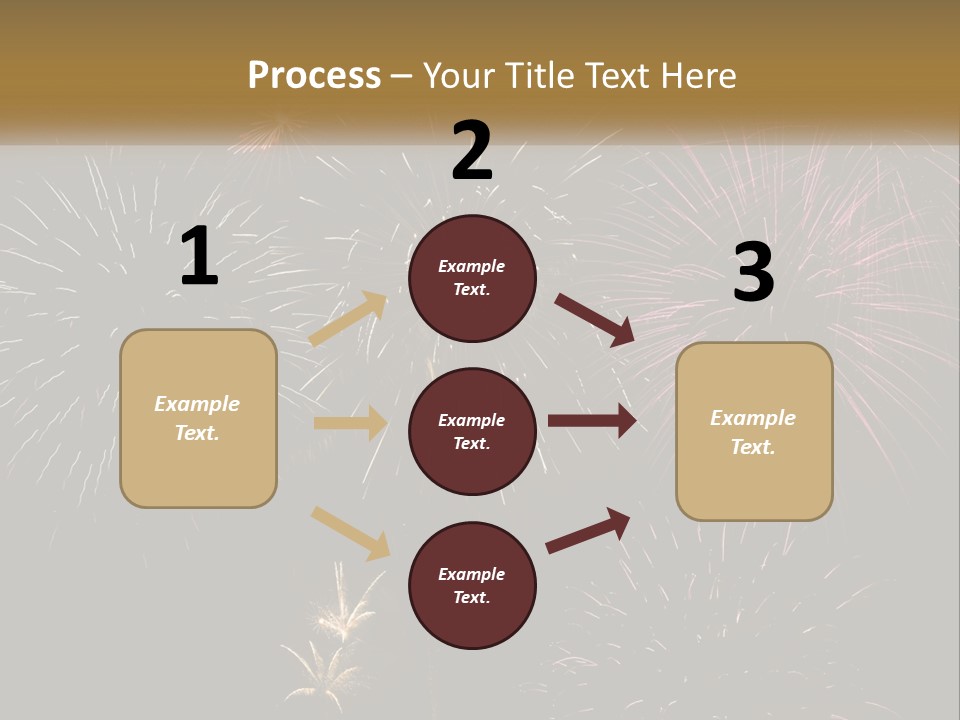 Explosion Rockets Fireballs PowerPoint Template