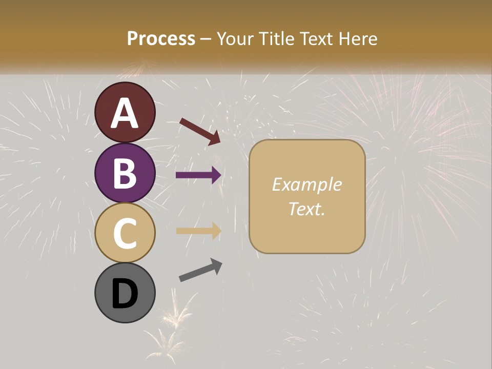 Explosion Rockets Fireballs PowerPoint Template