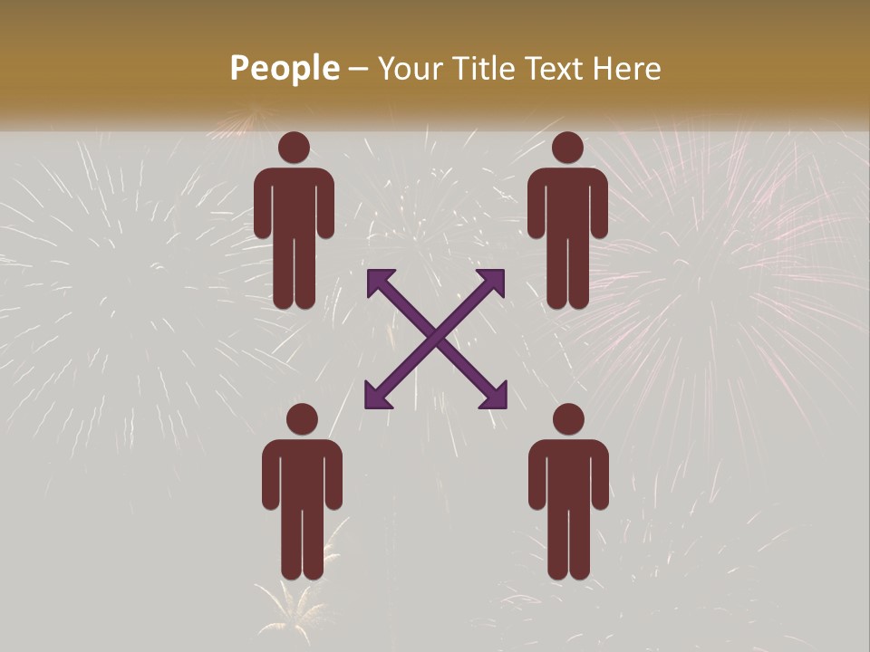 Explosion Rockets Fireballs PowerPoint Template