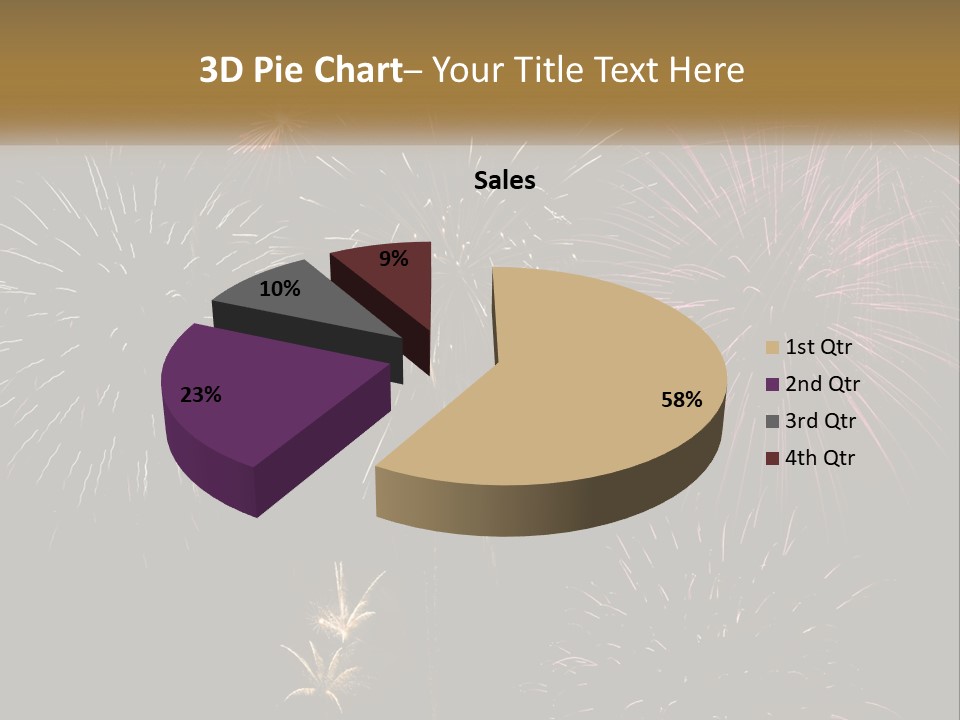 Explosion Rockets Fireballs PowerPoint Template