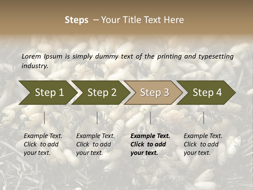 Worker Insect Detail PowerPoint Template