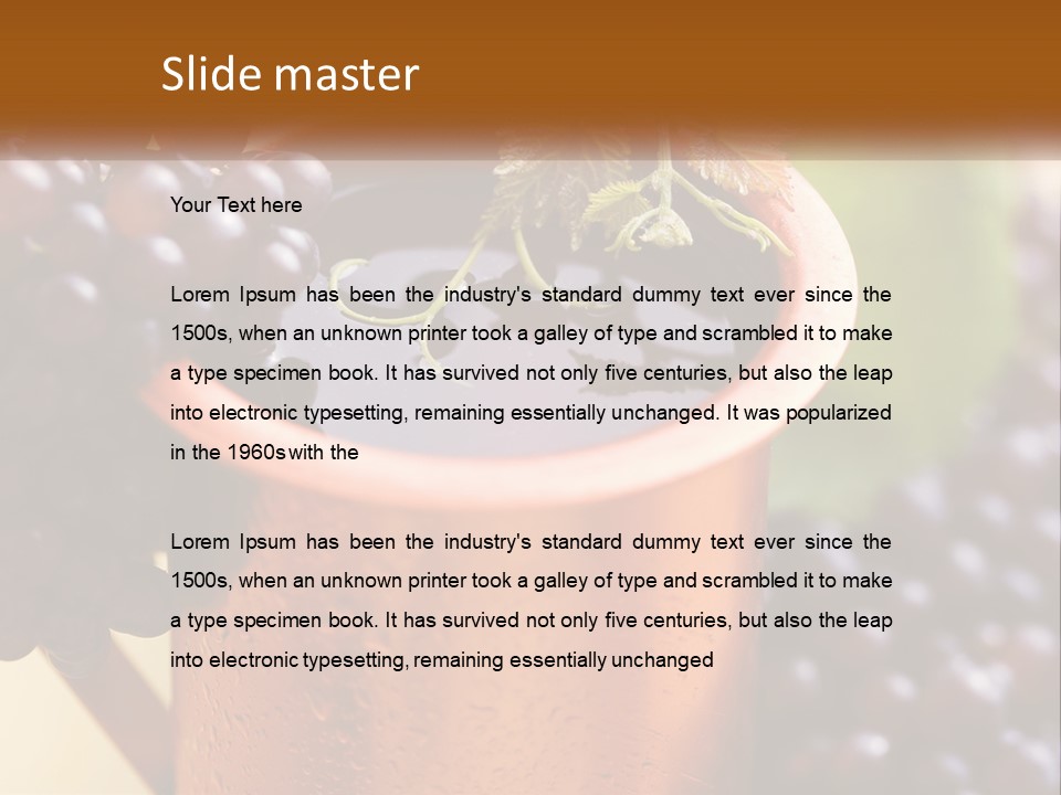 Fresh Style Fruit PowerPoint Template