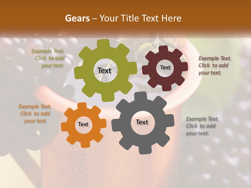 Fresh Style Fruit PowerPoint Template