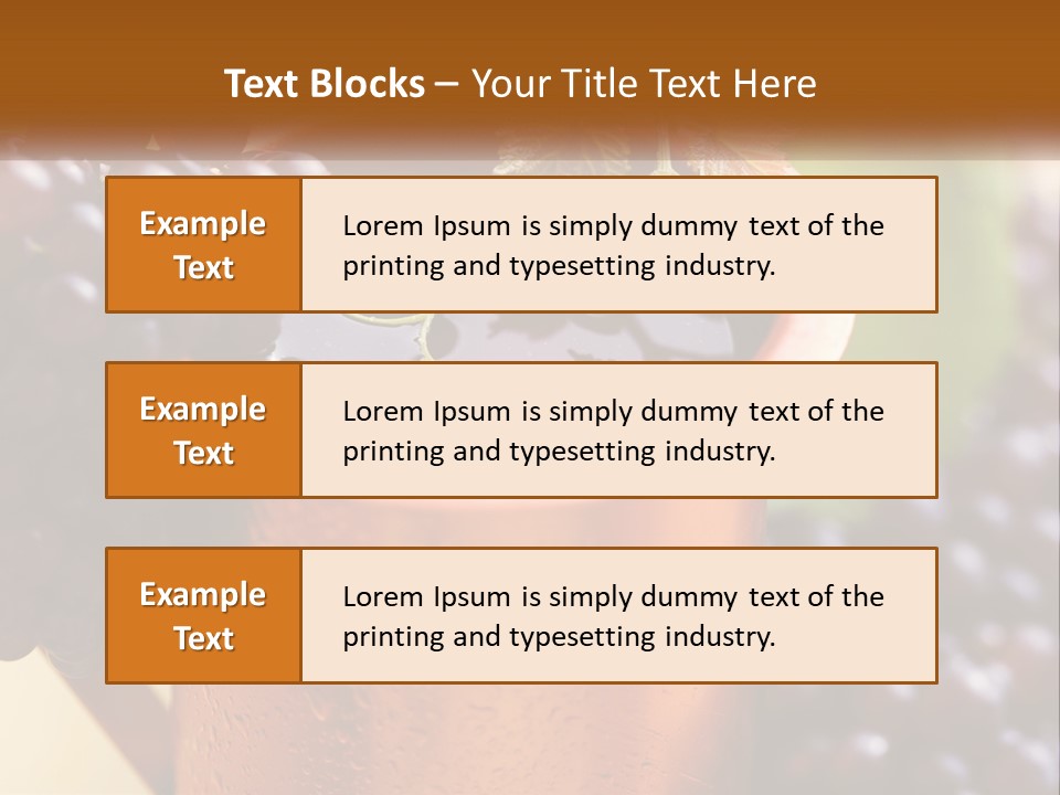 Fresh Style Fruit PowerPoint Template