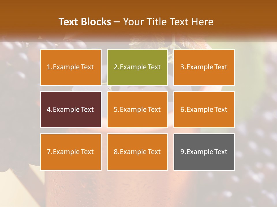 Fresh Style Fruit PowerPoint Template