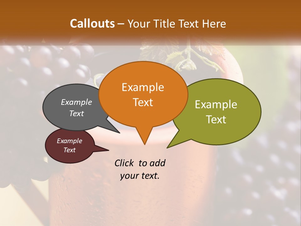 Fresh Style Fruit PowerPoint Template