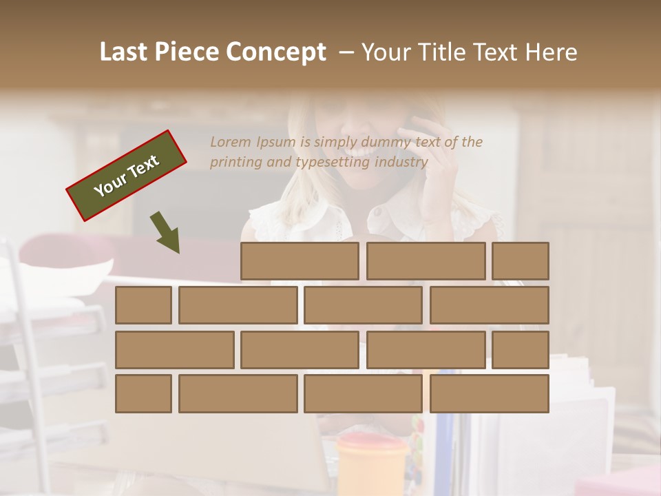 Horizontal Indoors Looking PowerPoint Template