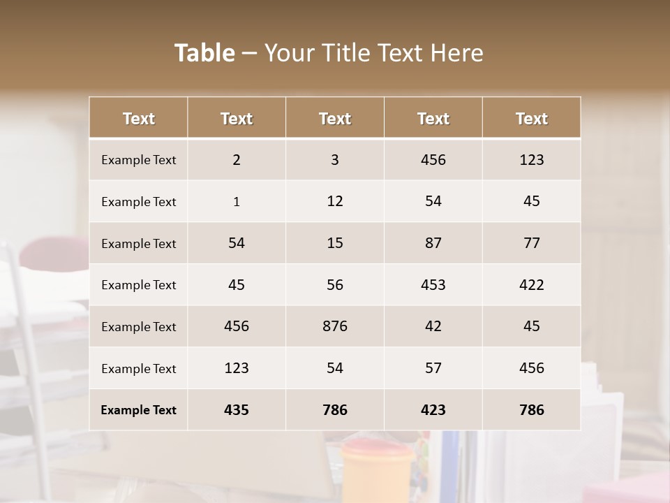 Horizontal Indoors Looking PowerPoint Template