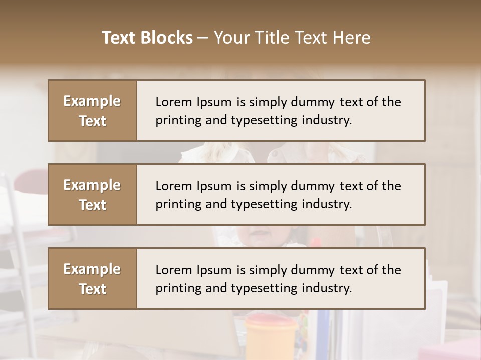 Horizontal Indoors Looking PowerPoint Template