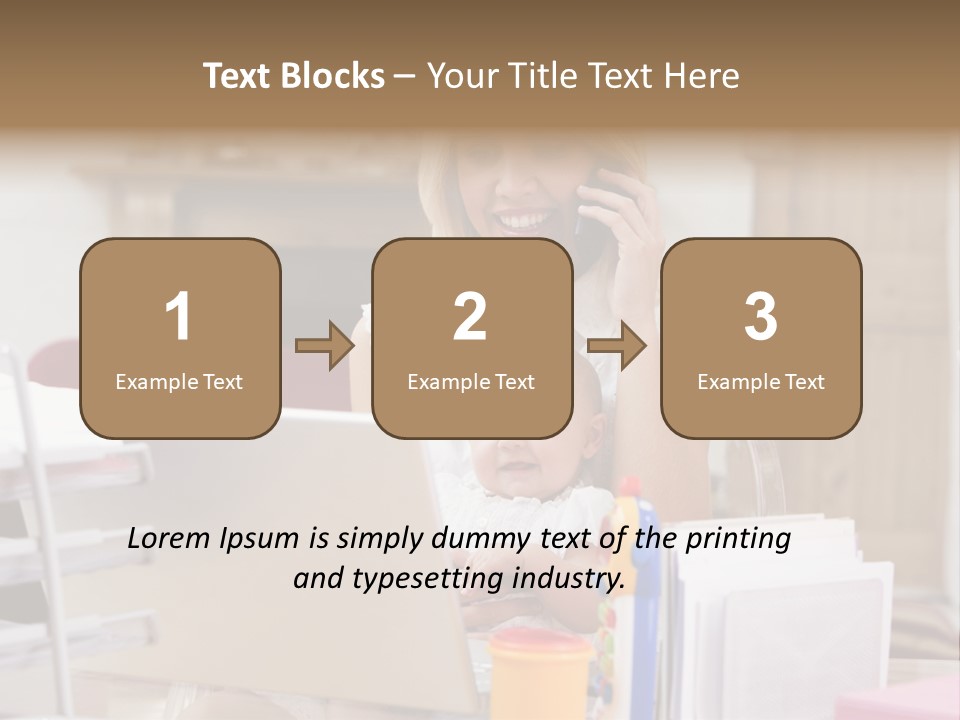 Horizontal Indoors Looking PowerPoint Template