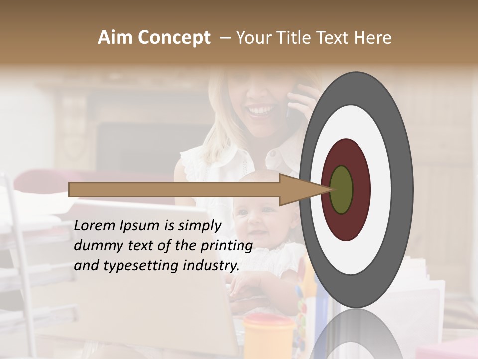 Horizontal Indoors Looking PowerPoint Template