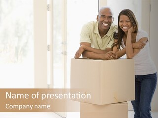 Excited Space Buyer PowerPoint Template
