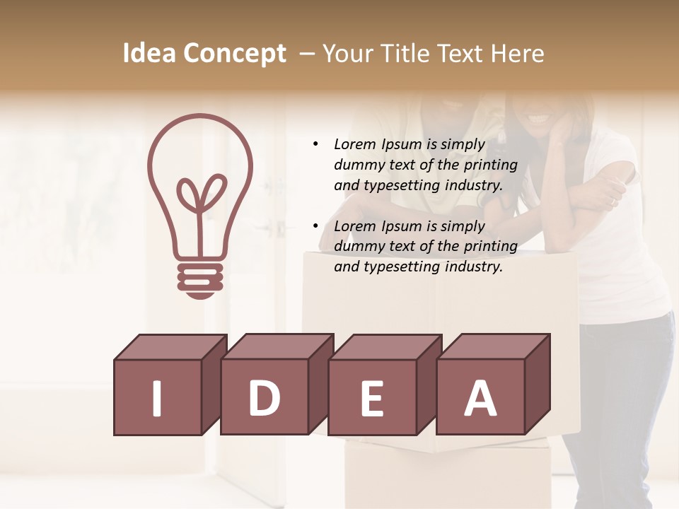 Excited Space Buyer PowerPoint Template
