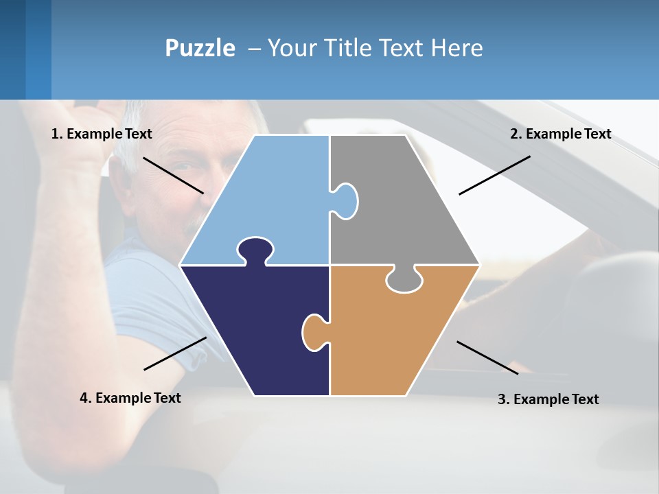 Middleaged Nature Male PowerPoint Template