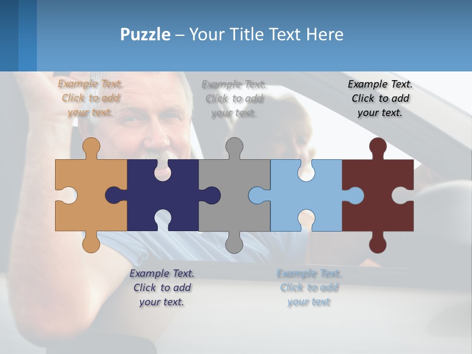 Middleaged Nature Male PowerPoint Template