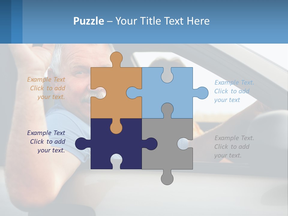 Middleaged Nature Male PowerPoint Template