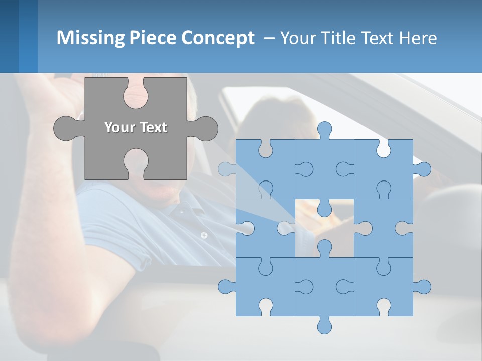 Middleaged Nature Male PowerPoint Template