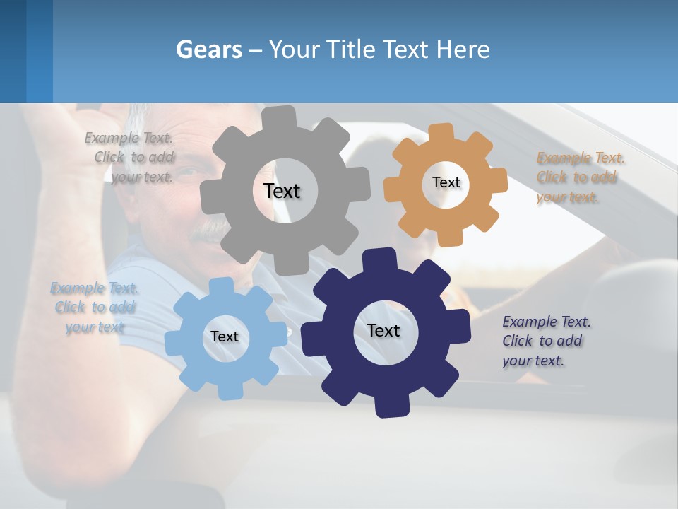 Middleaged Nature Male PowerPoint Template