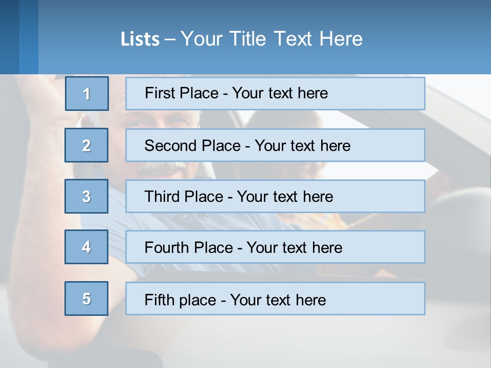Middleaged Nature Male PowerPoint Template