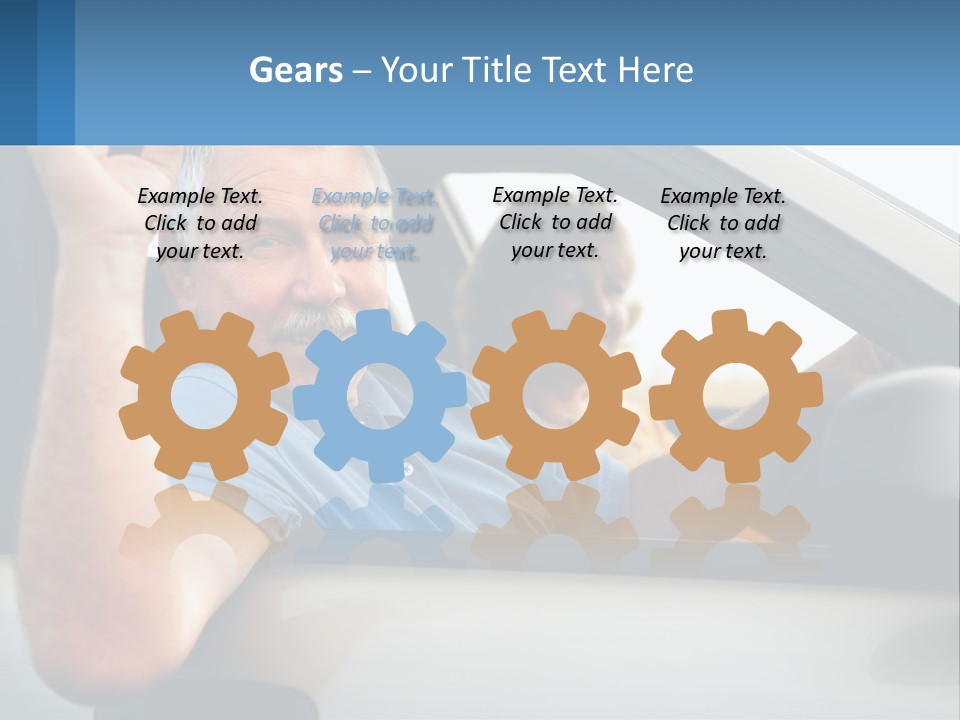 Middleaged Nature Male PowerPoint Template