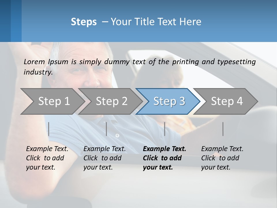 Middleaged Nature Male PowerPoint Template