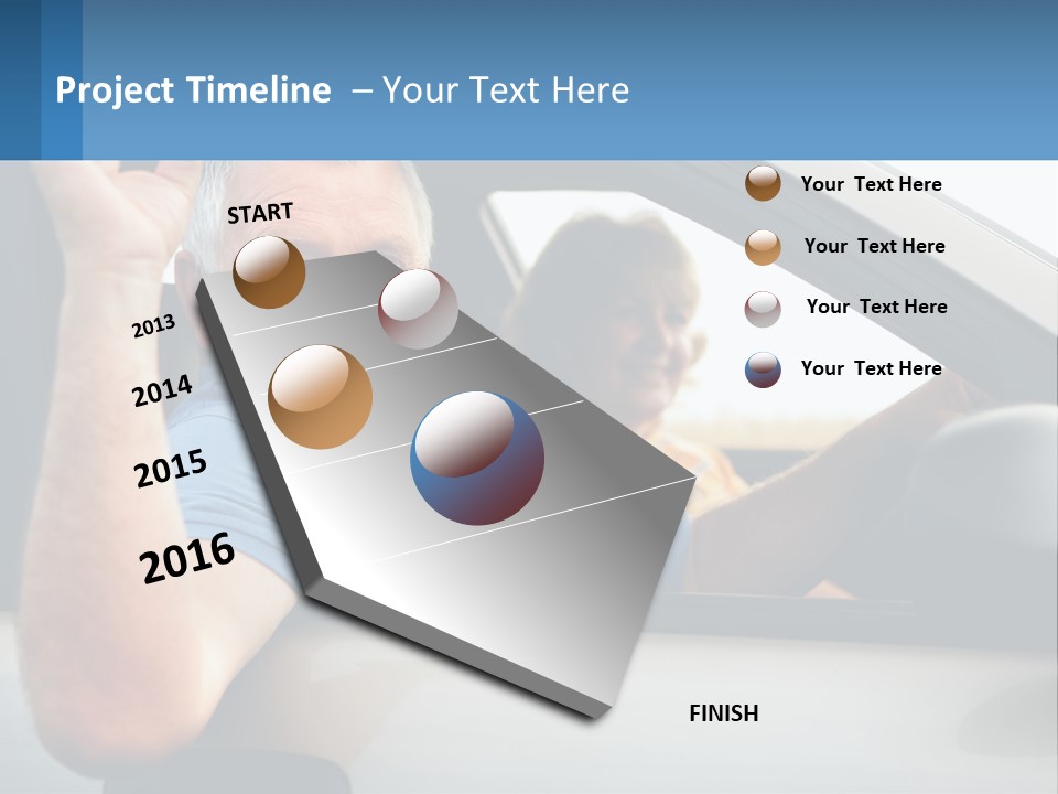 Middleaged Nature Male PowerPoint Template