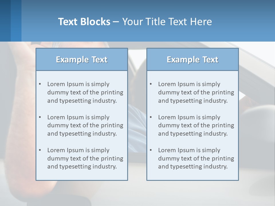 Middleaged Nature Male PowerPoint Template