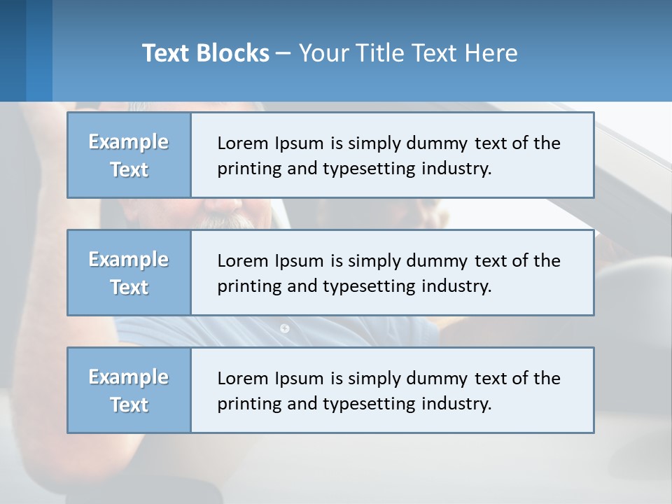 Middleaged Nature Male PowerPoint Template