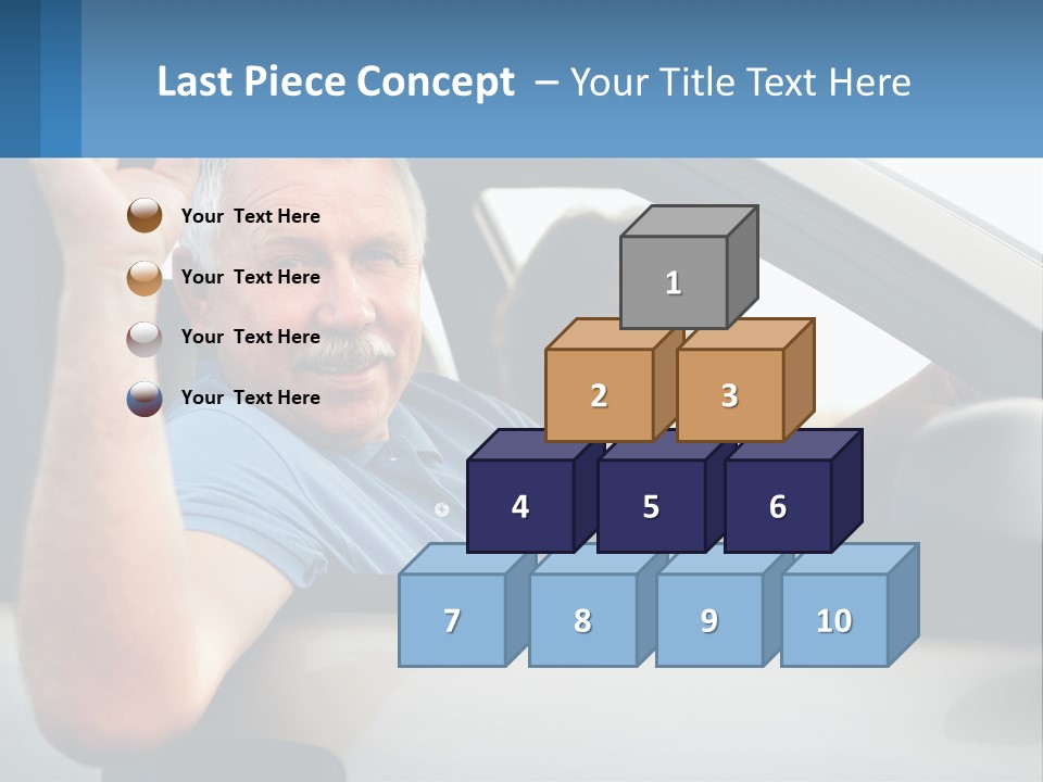 Middleaged Nature Male PowerPoint Template