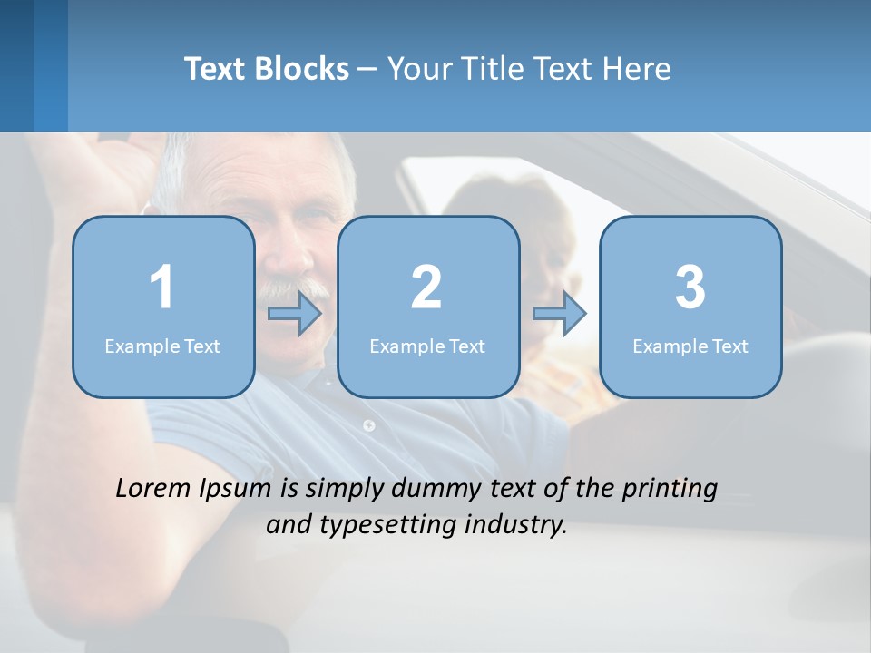 Middleaged Nature Male PowerPoint Template